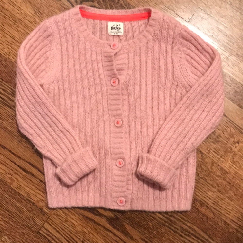 Mini Boden Pink Cardigan Toddler Girls